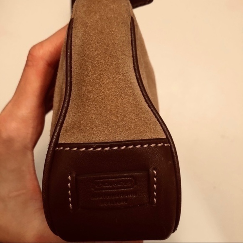 Coach Demi mini bag tan suede brown leather - Picture 7 of 12